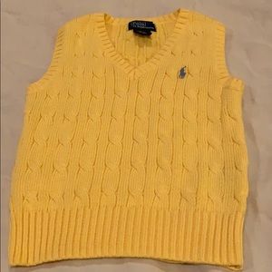 Ralph Lauren yellow sweater vest